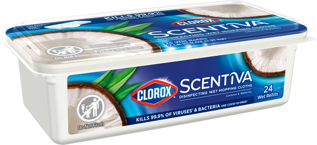 Clorox™ Scentiva™ Disinfecting Wet Mopping Cloths product image 1